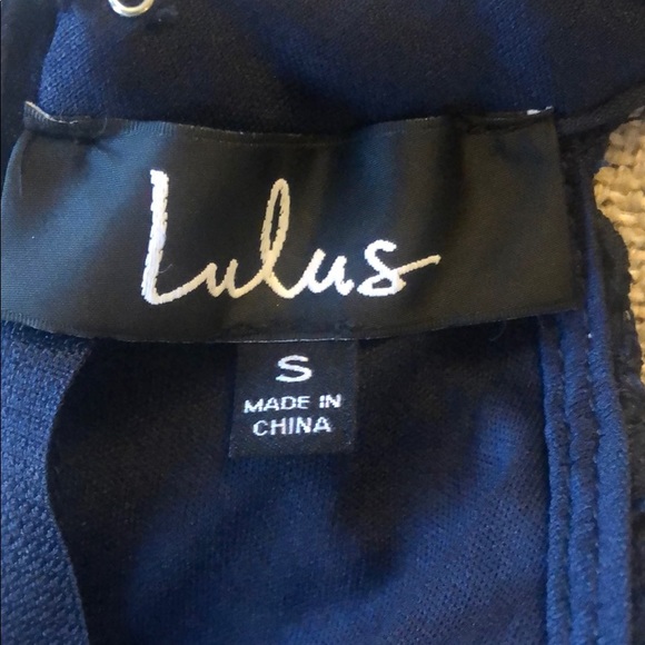 Navy lace Lulus dress - Picture 4 of 5